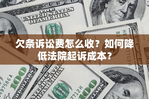 北京欠条诉讼费怎么收？如何降低法院起诉成本？
